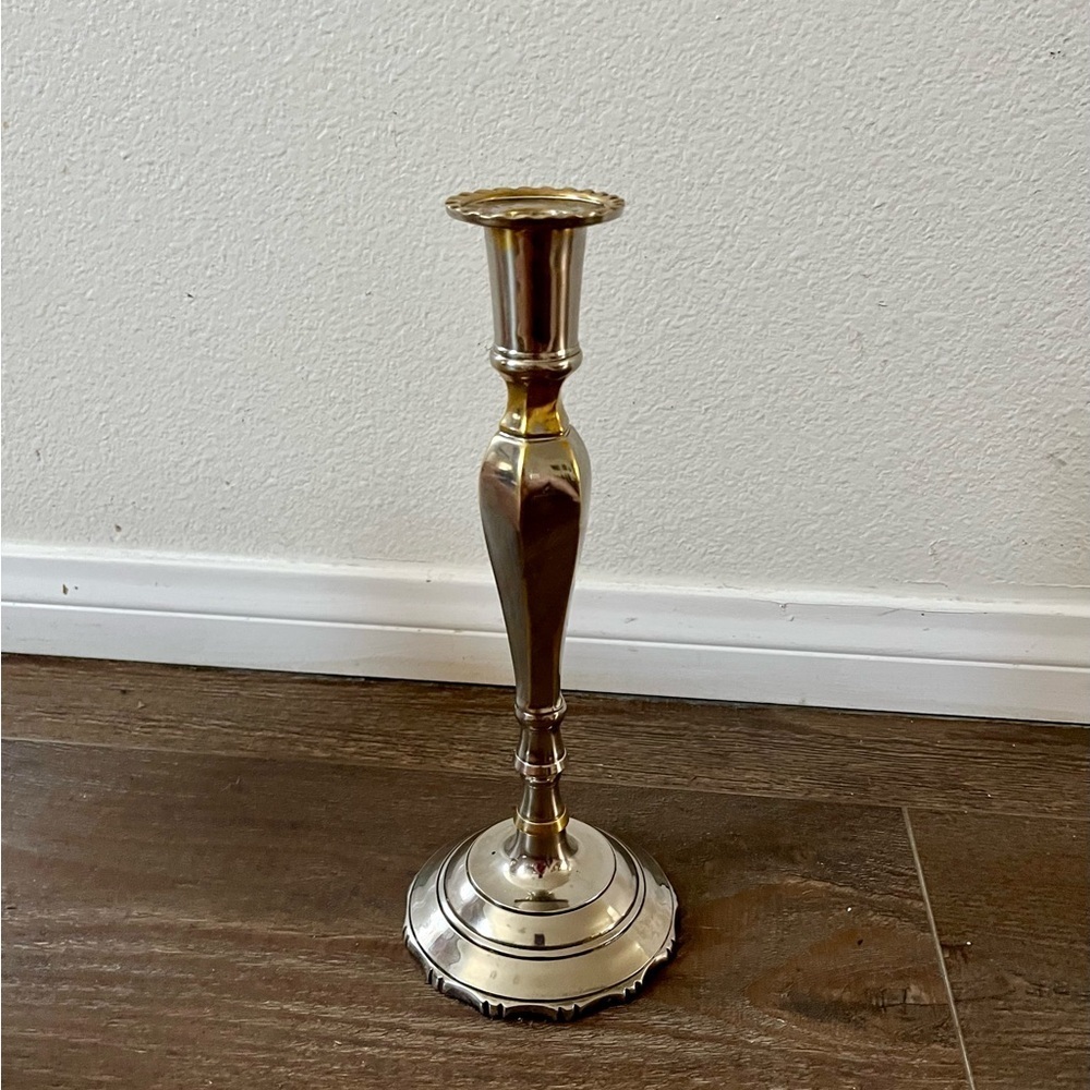 Elegant Silver Candlestick Holder